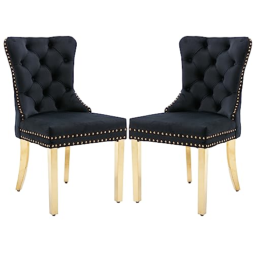 Black+golden Stainless Steel Leg