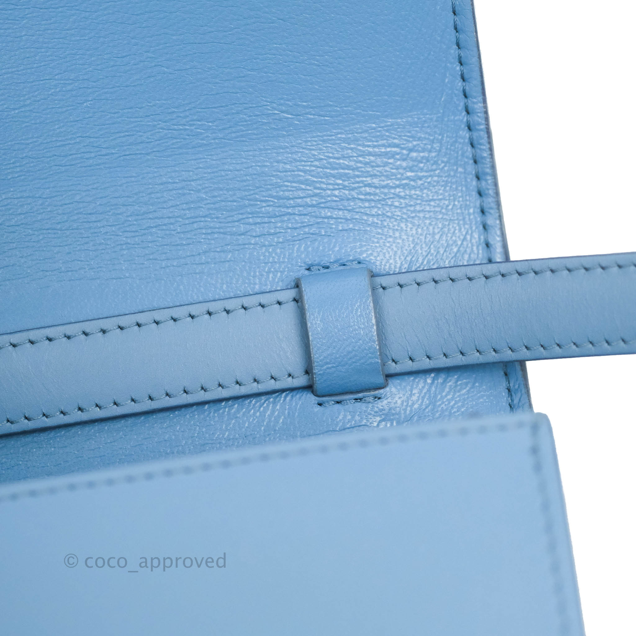 Celine Medium Classic Box Bag in Blue Calfskin with Silver Hardware - Luxury Crossbody Purse for Women, Perfect for Work, Date Night & Special Occasions