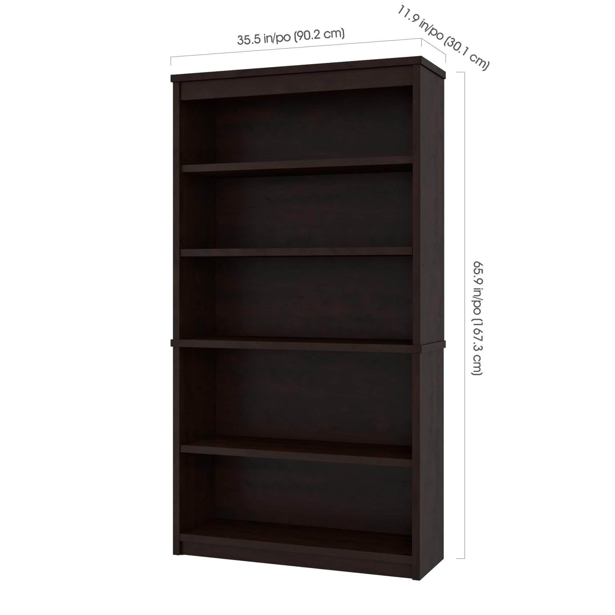 Uptown II Bookcase - 6 Stylish Colors for Home & Office Storage | Modern Bookshelf for Living Room, Bedroom & Study