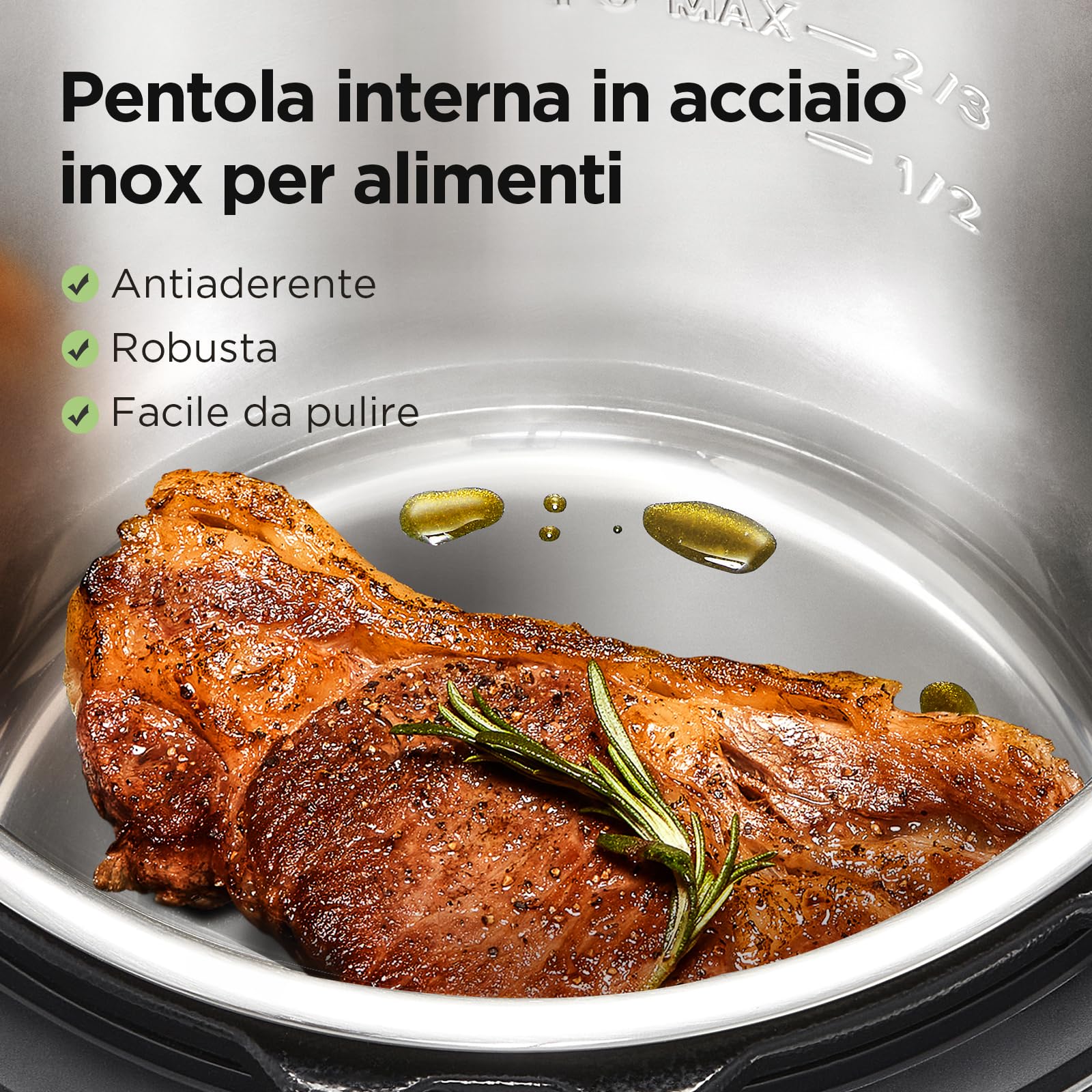 **Midea 9-in-1 Electric Pressure Cooker, 12 Preset Instant Pot with Non-Stick Inner Pot, Stainless Steel, 8 Qt – Perfect for Yogurt, Rice, Slow Cooking & Sautéing – Ideal for Family Dinners & Meal Prep**
