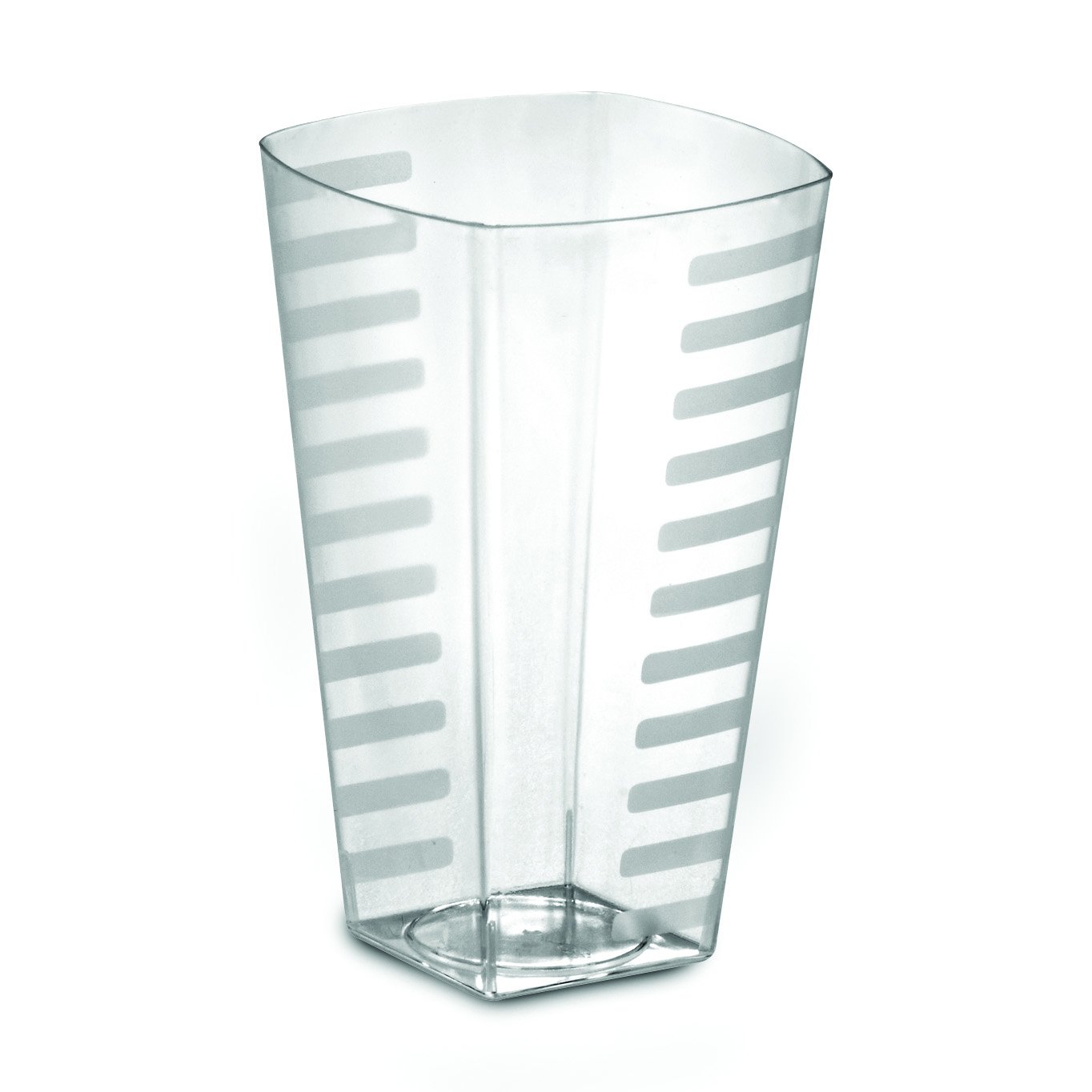 EMI Yoshi Squares Clear Plastic 12 Oz Tumbler Cup with Lid and Straw - Reusable BPA-Free Drinking Glass for Iced Coffee, Smoothies, and Cold Beverages at Home, Office, or Travel