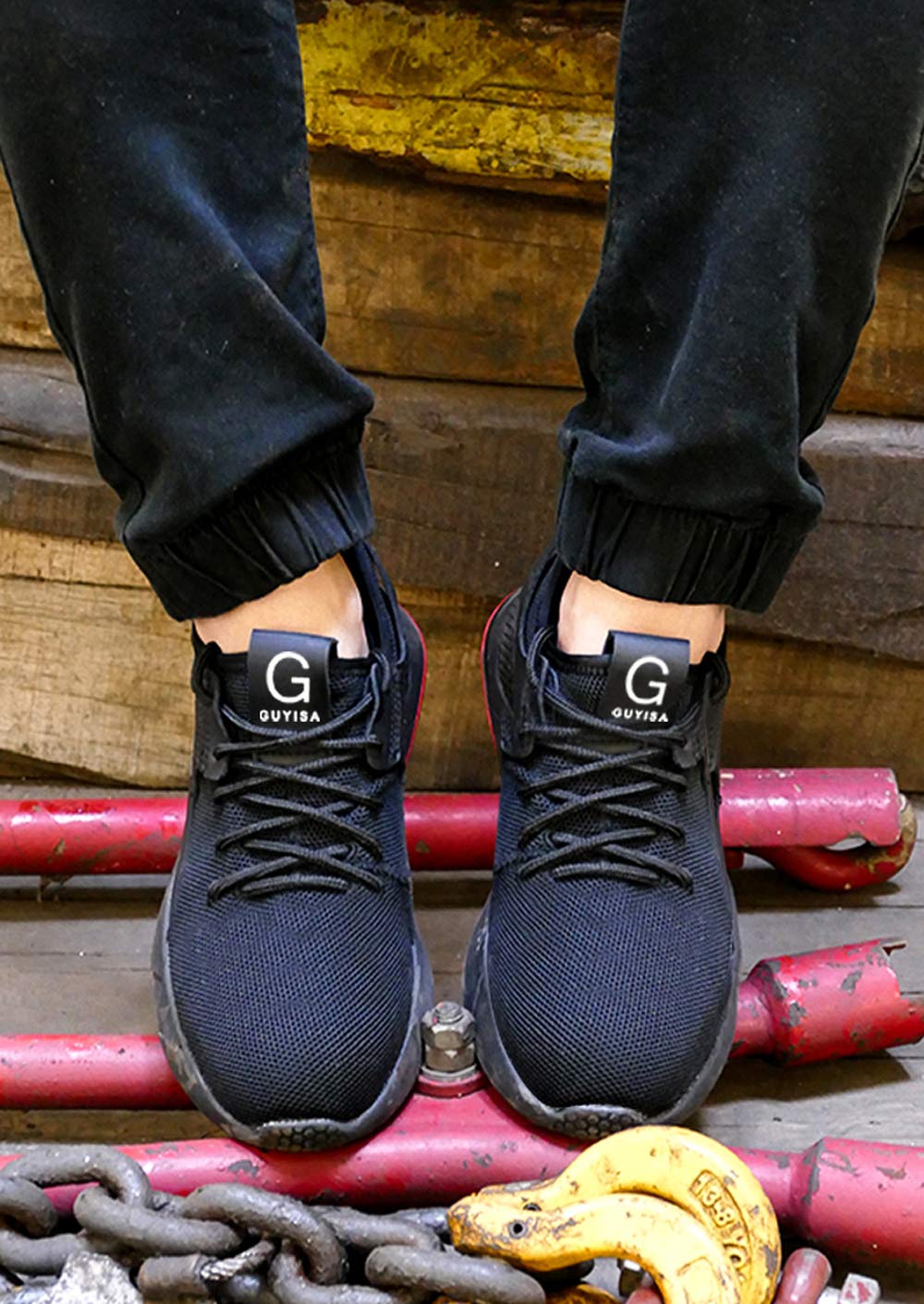 Steel Toe Work Boots for Men & Women - Puncture Proof Safety Shoes with Slip Resistant Comfort - Ideal for Construction, Warehouse & Industrial Work
