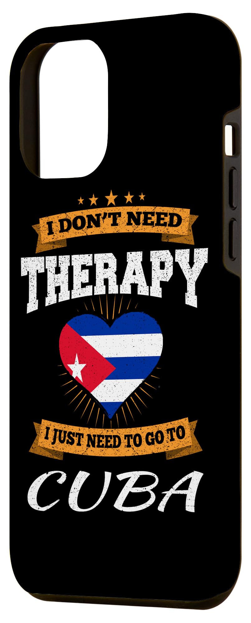 iPhone 12 Pro Max Case with Cuban Flag Design - Durable Protective Phone Cover for Vacation in Cuba, Beach Travel & Cuban Pride Accessory