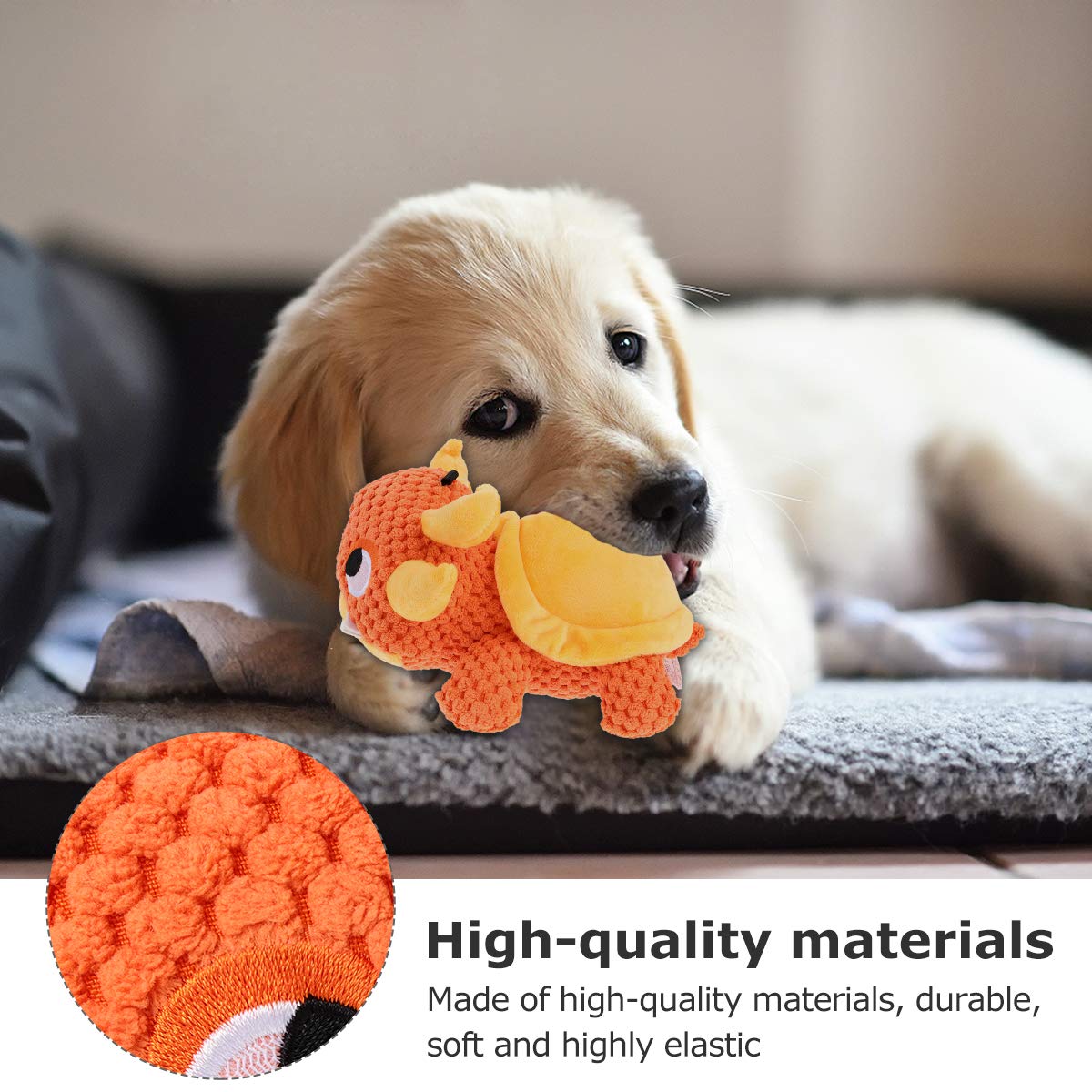 Durable Puppy Chew Toys for Teething - Soft Fluffy Stuffed Cotton Rope Plush Dog & Cat Toys for Boredom Relief - Perfect for Small, Medium & Large Breed Puppies & Adult Dogs - Great for Indoor Play, Training & Anxiety Relief
