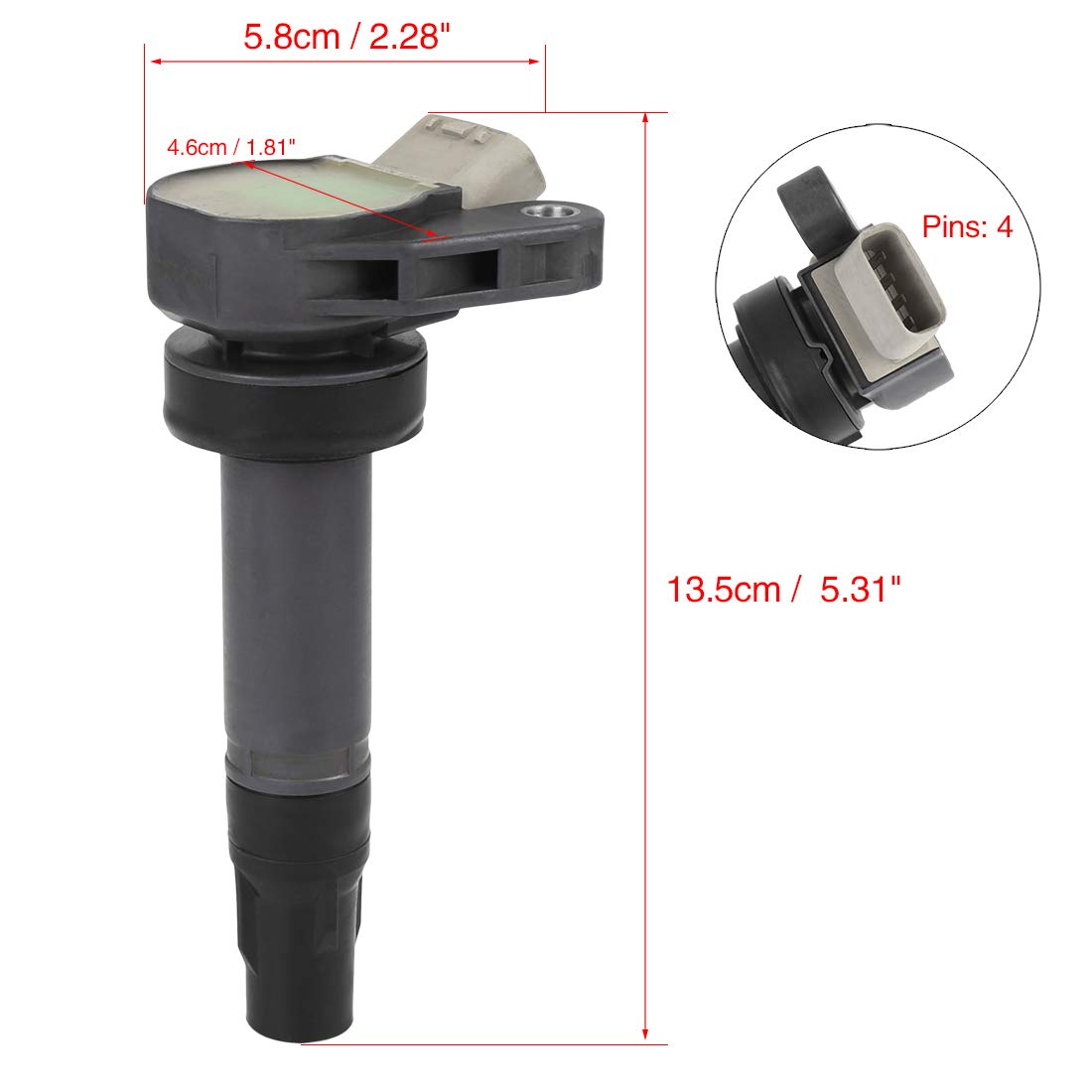uxcell 19070-97207 Ignition Coil Compatible with Daihatsu MAX 2000-2006 659cc 58HP 43KW - Replacement Part for Engine Performance & Smooth Driving