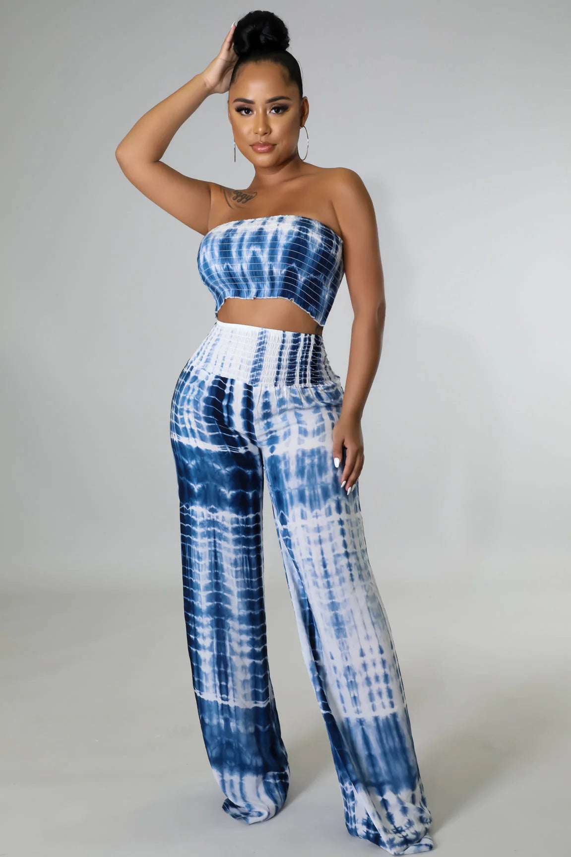 Women's Floral Print Beachside Pant Set - Casual Summer Outfit for Vacation, Travel & Relaxation by the Sea | Lightweight & Comfortable Lounge Wear