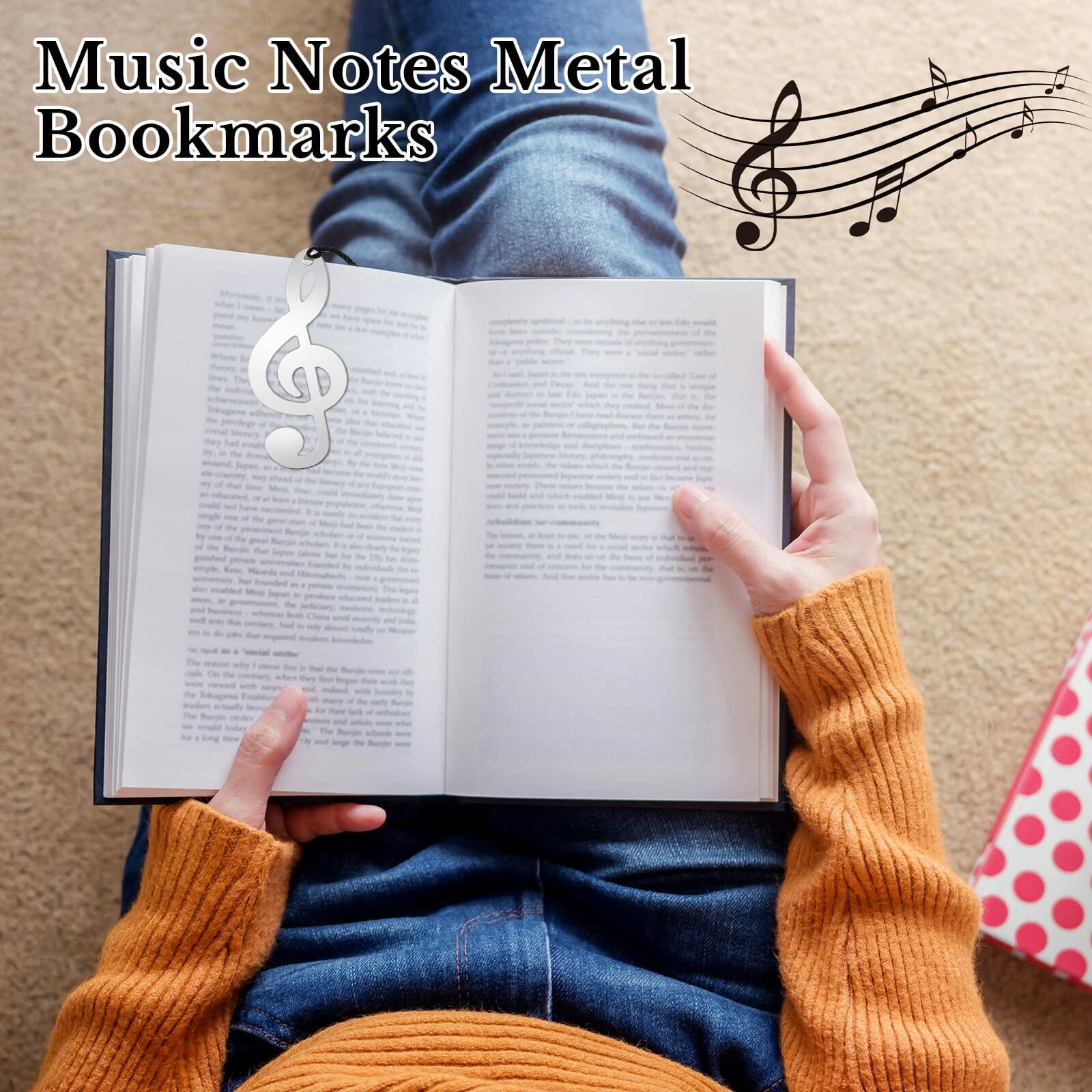 100 Pcs Elegant Silk Tassel Musical Notes Bookmarks - Perfect for Music Lovers, Party Favors, Gifts & Book Club Accessories | Great for Concerts, Music Classes, Reading & Special Occasions