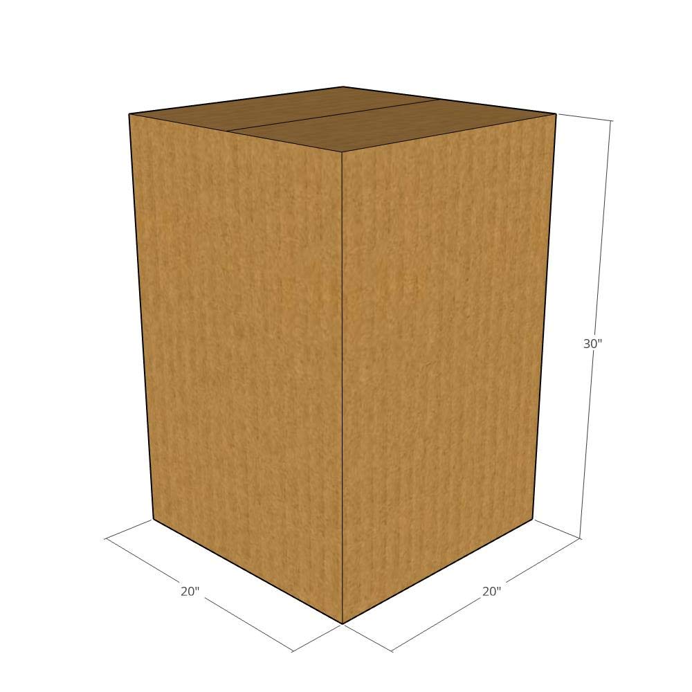 15 New 20x20x30 Inch Corrugated Shipping Boxes - 32 ECT Strength for Moving, Storage & Packaging - Heavy Duty Cardboard Boxes for Home, Office & Ecommerce Shipping