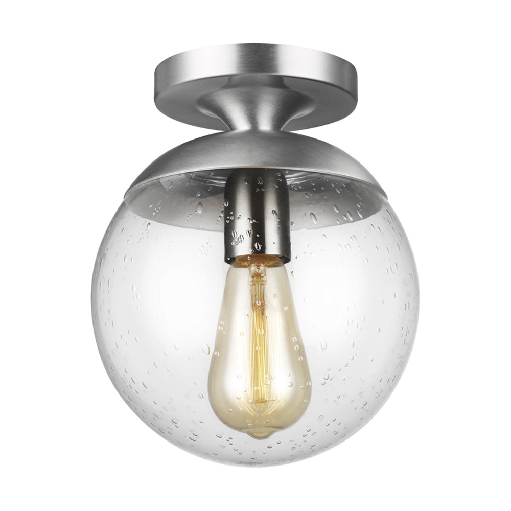Leo 1-Light Semi Flush Mount Ceiling Light Fixture - Modern LED Lighting for Bedroom, Hallway, Kitchen & Living Room
