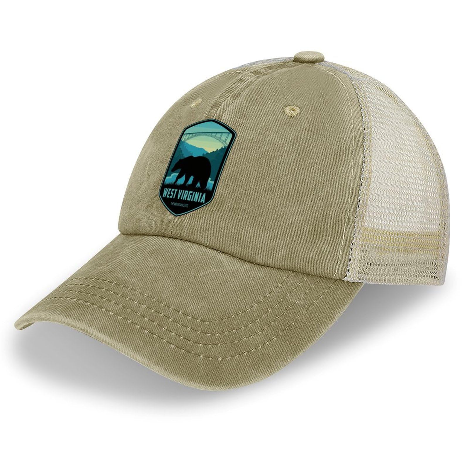 Funny Mesh Trucker Hats for Men - Breathable Golf & Outdoor Cap with Adjustable Snapback - Perfect for National Park Visits, Hiking, and Casual Wear