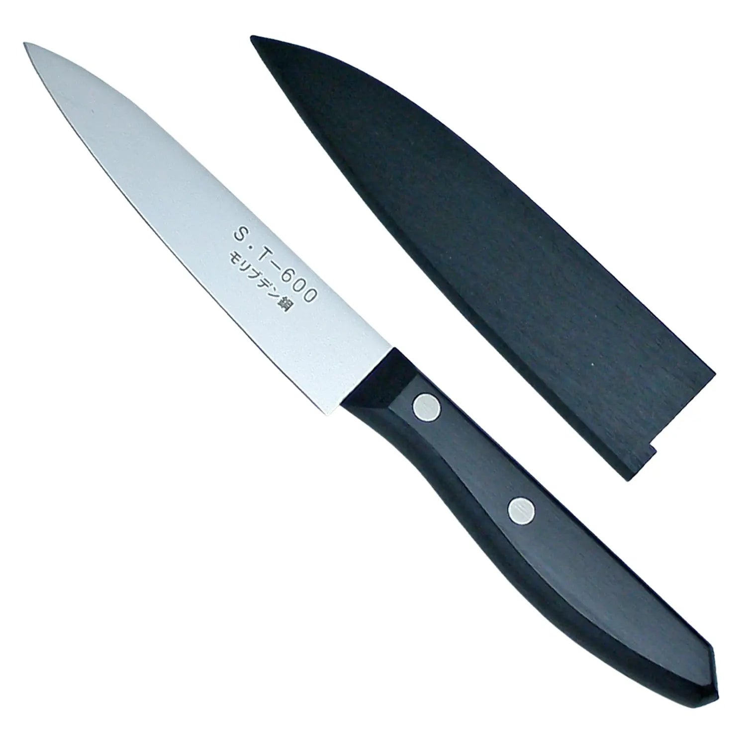 Premium Kanetsune Seki Japanese Stainless Steel Fruit Knife - Sharp Kitchen Utility Knife for Slicing Apples, Peaches & Melons - Perfect for Home Cooking, Camping & Picnics
