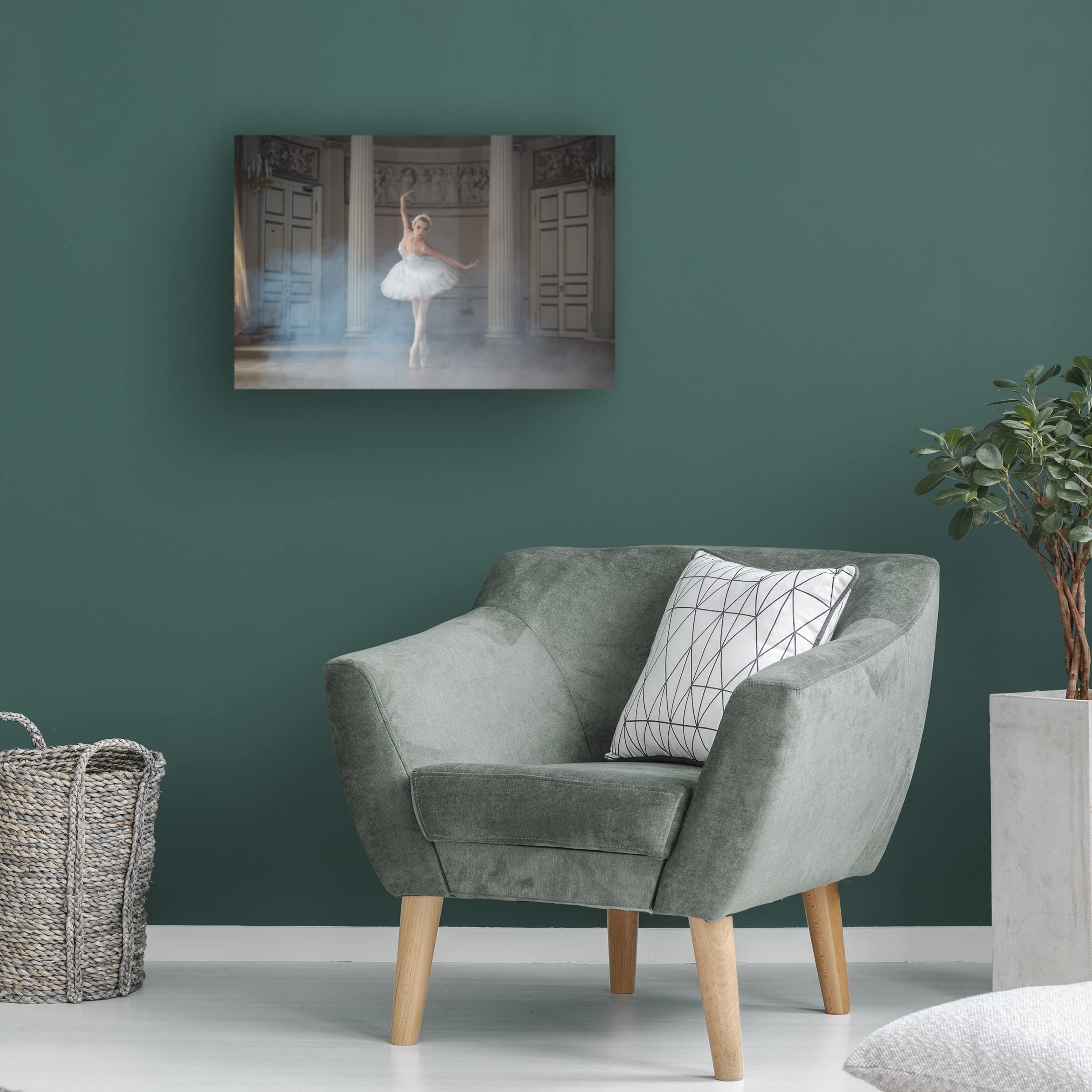 Michal Greenboim 'Ballerina' Canvas Wall Art - Handmade Oil Painting Reproduction - Perfect for Living Room, Bedroom & Office Decor