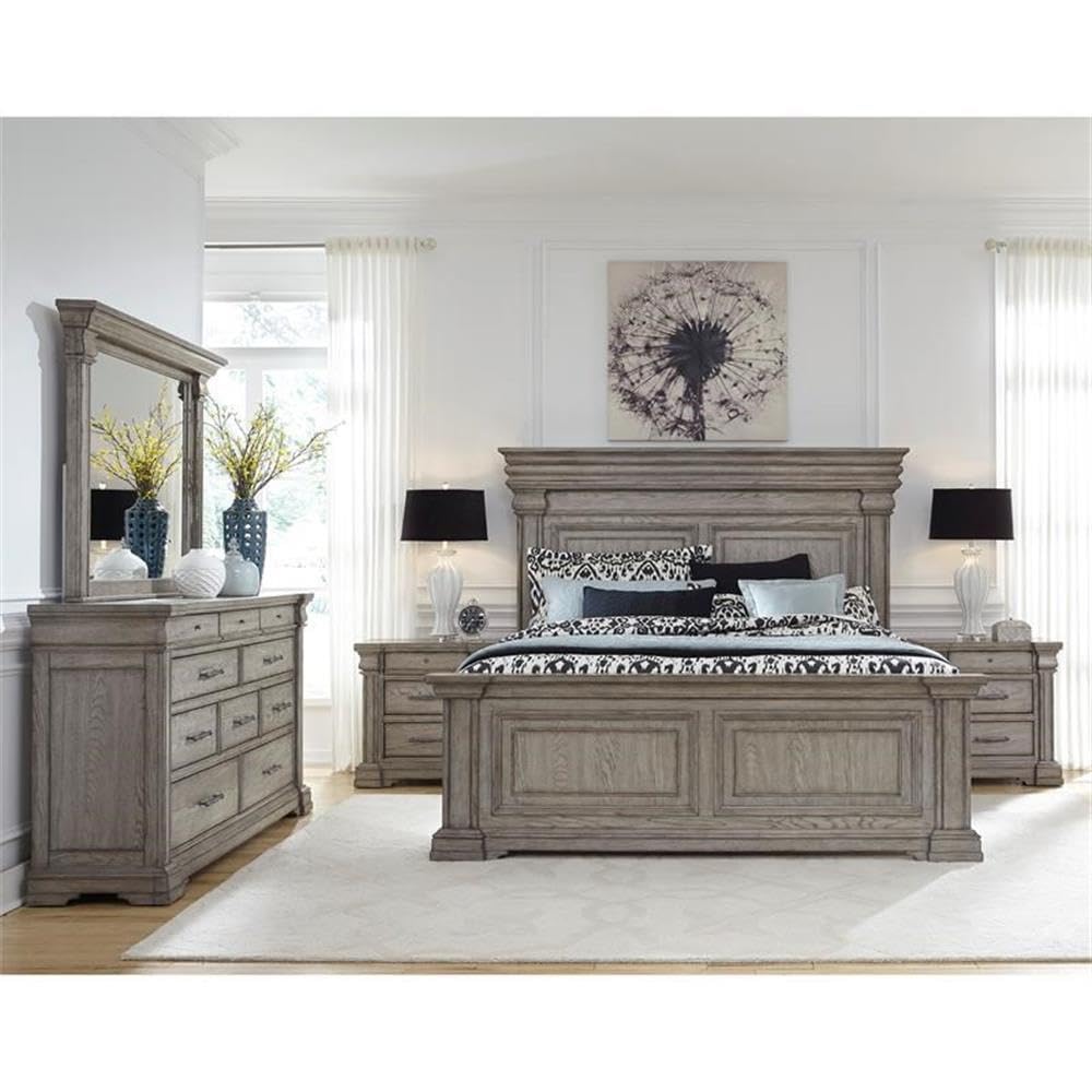 Pulaski Furniture Madison Ridge 3-Drawer Wood Nightstand in Heritage Taupe - Bedside Table for Bedroom, Living Room & Guest Room Storage