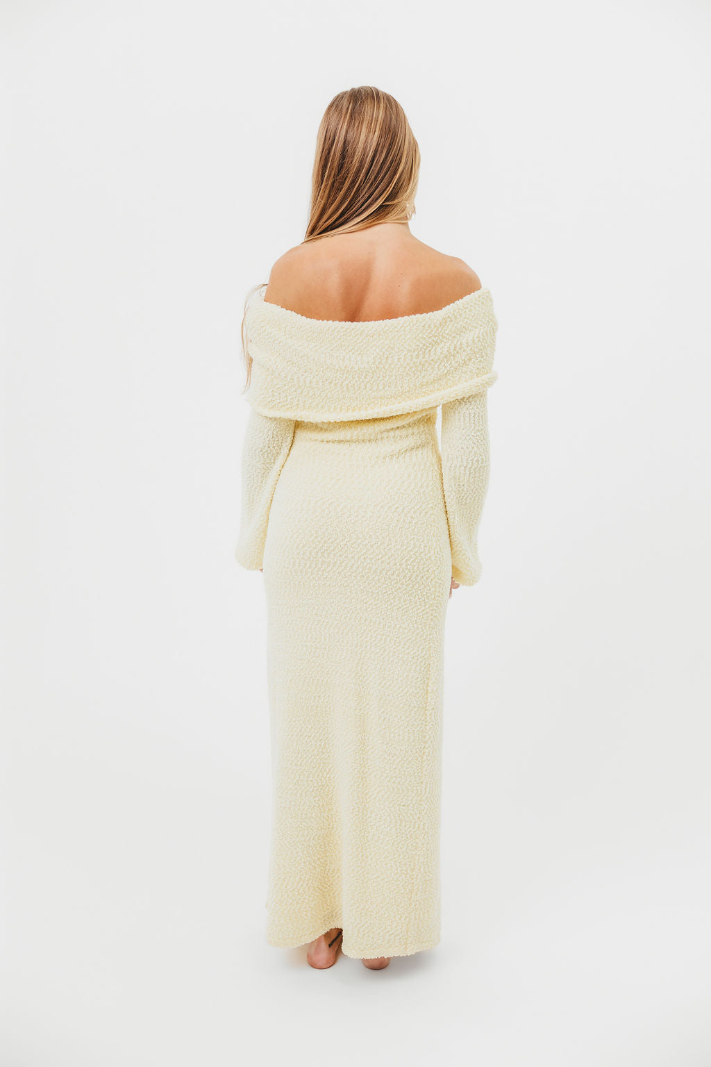 Butter Yellow Nora Knit Maxi Dress - Bump Friendly Maternity Dress for Pregnancy, Nursing & Postpartum | Comfortable Stretchy Fabric for Casual Wear, Baby Shower & Special Occasions