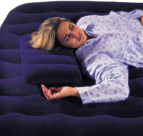 JULU SALES Inflatable Pillow for Yoga, Gym, Aerobics & Travel - Portable Air Pillow for Home, Office & Car Use