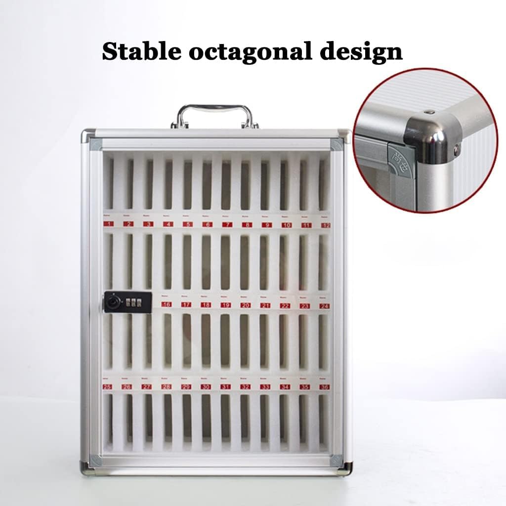 Lockable Phone Storage Cabinet for Office & Classroom - 60-Slot Mobile Phone Organizer with Secure Key Lock | Ideal for Schools, Meetings & Workspaces