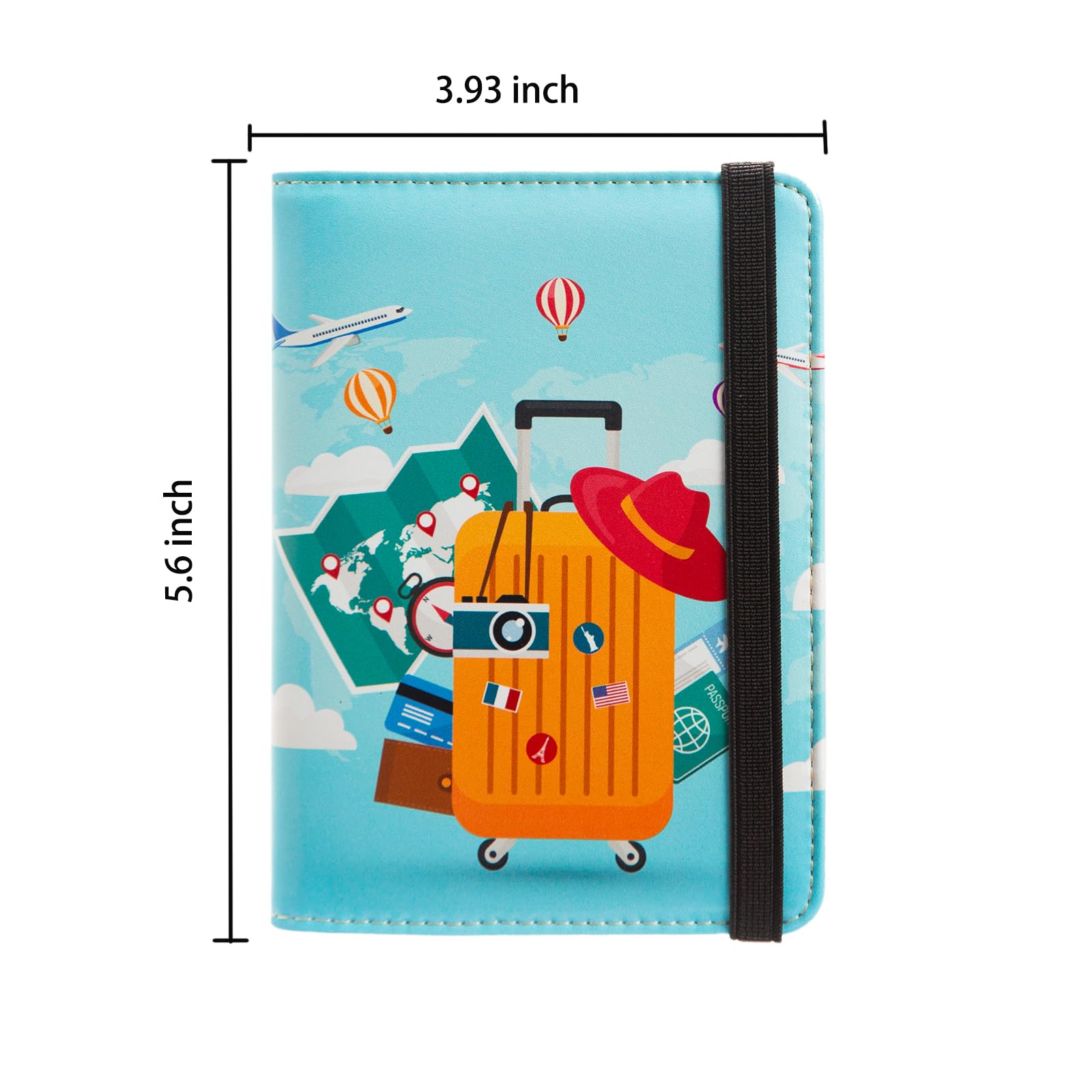RFID Blocking Passport Holder & Travel Wallet - Secure Credit Card Case for Women, Men, Boys & Girls | Cute Passport Cover for International Travel, Vacations & Business Trips | Perfect Travel Essential for Airports & Adventures