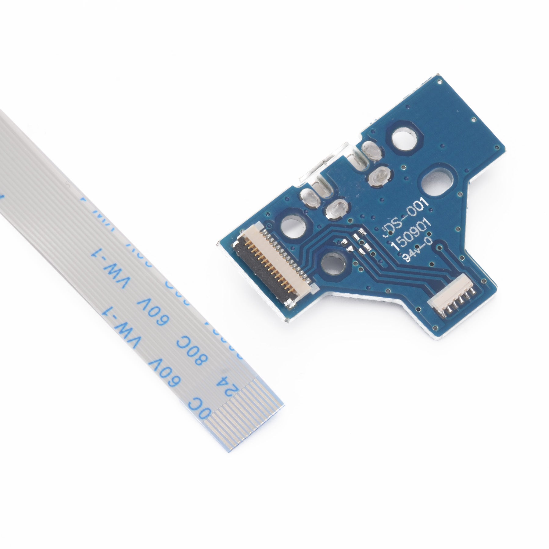 eXtremeRate 5-Pack PS4 Controller Repair Kit - 14-Pin Charging Port PCB Board & Flex Cable Replacement Parts (GP4F0042) for DIY Fixes & Maintenance