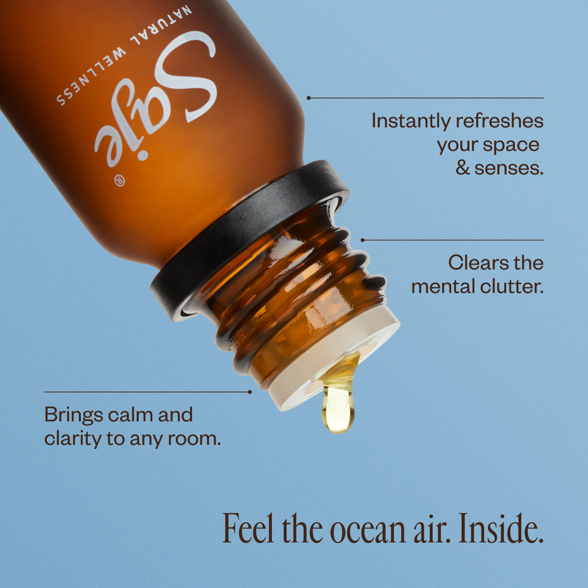 Tidal Bath Purifying Diffuser Blend - Essential Oil Aromatherapy for Relaxation & Stress Relief - Perfect for Bath, Spa & Home Wellness