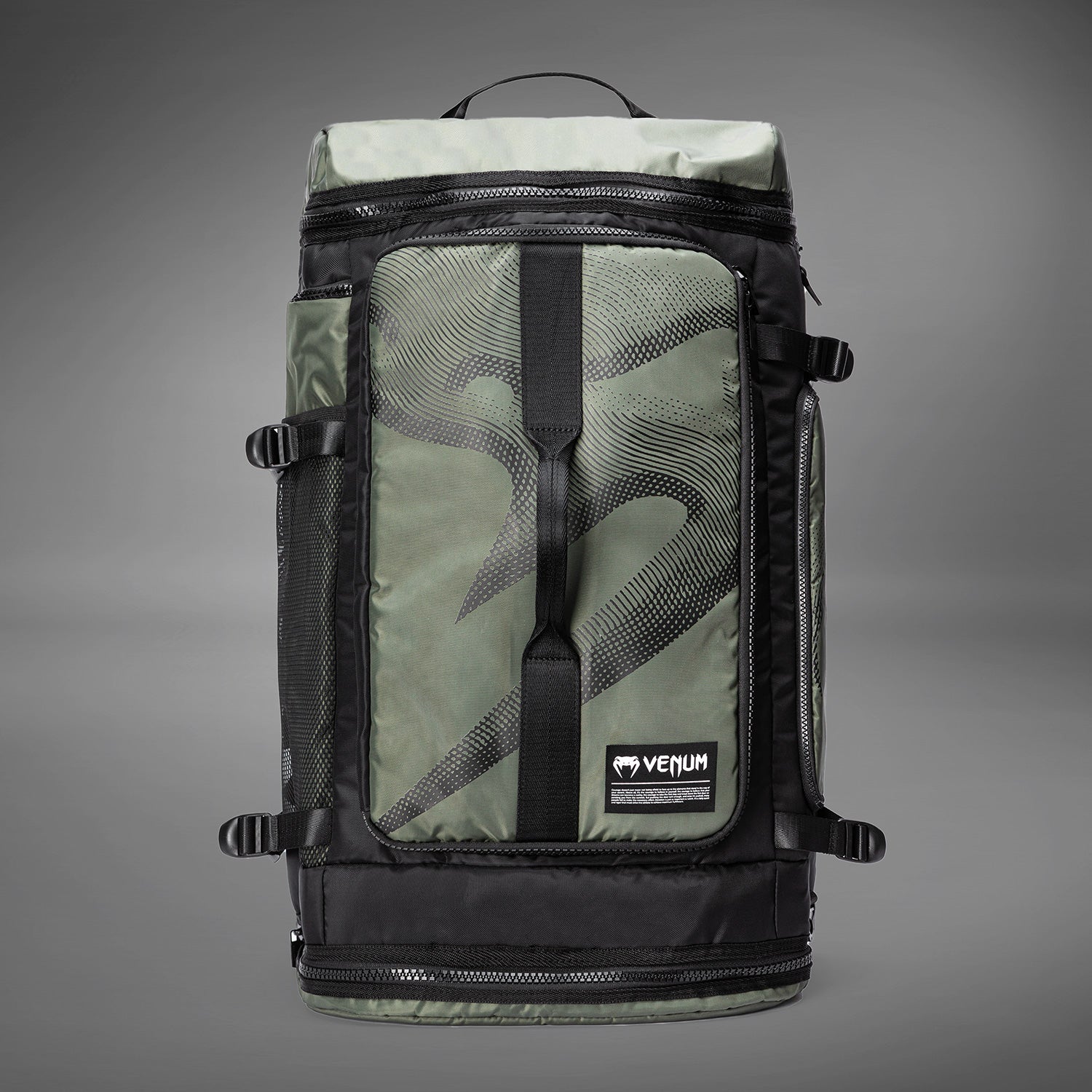 Venum Trainer Hybrid Sports Bag - Durable Gym Duffel for MMA, Boxing & Fitness - Army Green - Perfect for Workouts, Travel & Sports Gear Storage