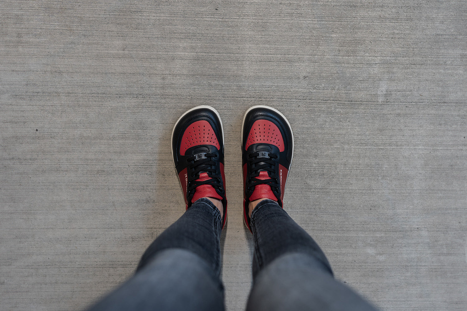 Barefoot Sneakers for Men & Women - Barebarics Wave Black & Red Minimalist Shoes | Lightweight & Flexible for Running, Walking & Gym Workouts