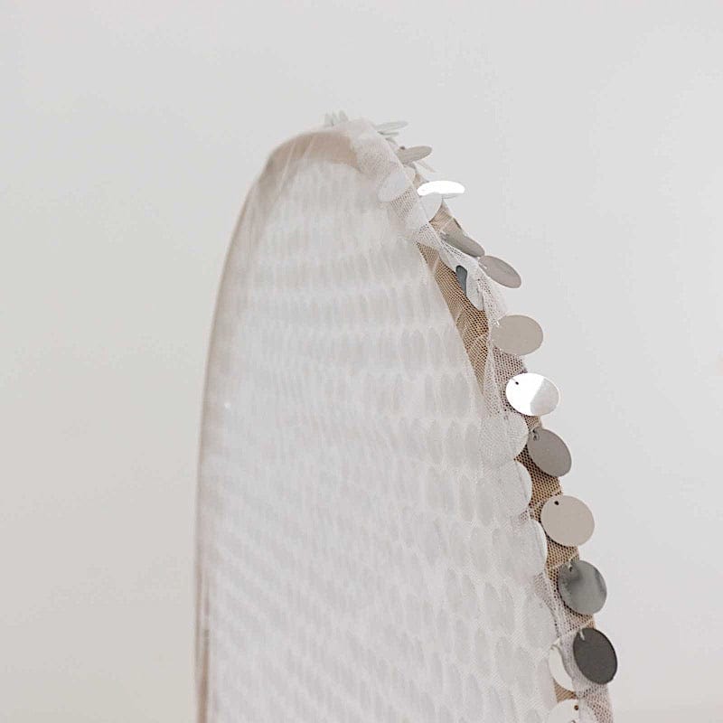 Sparkly Big Payette Sequin Fitted Chiara Backdrop Stand Cover - Elegant Party Decor for Weddings, Events & Photo Booths