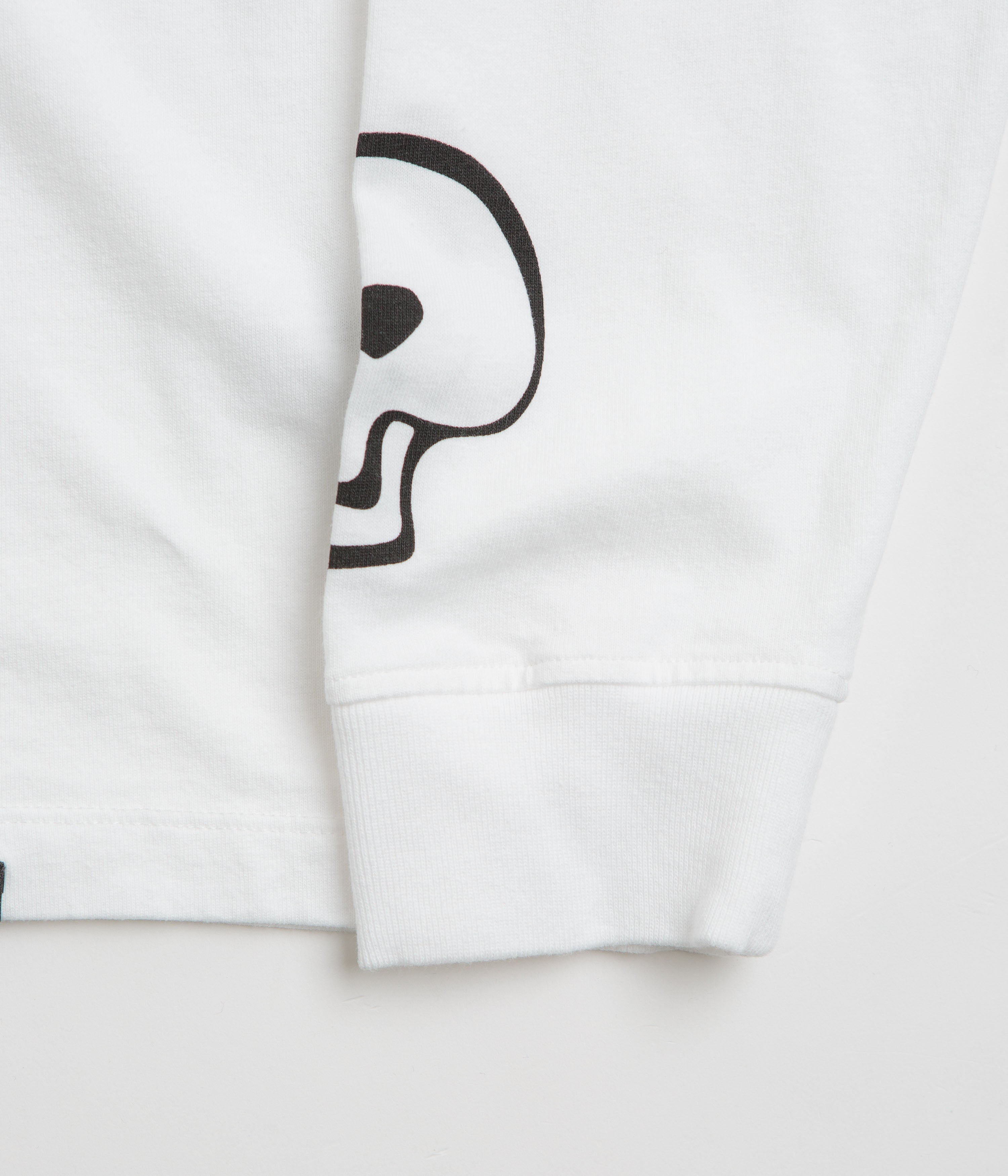 Parra Lowering The Bar Long Sleeve T-Shirt - White | Men's Graphic Tee for Casual Wear & Street Style