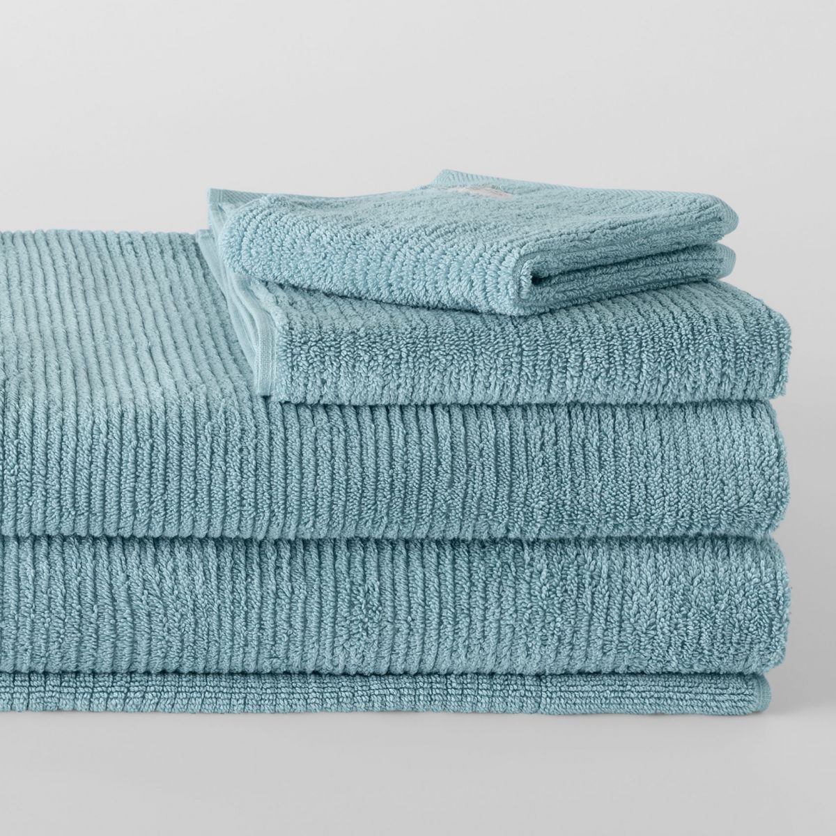 Sheridan MISTY TEAL Trenton Bath Towel Set - Premium Soft & Absorbent Cotton Towels for Spa, Bathroom & Pool Use