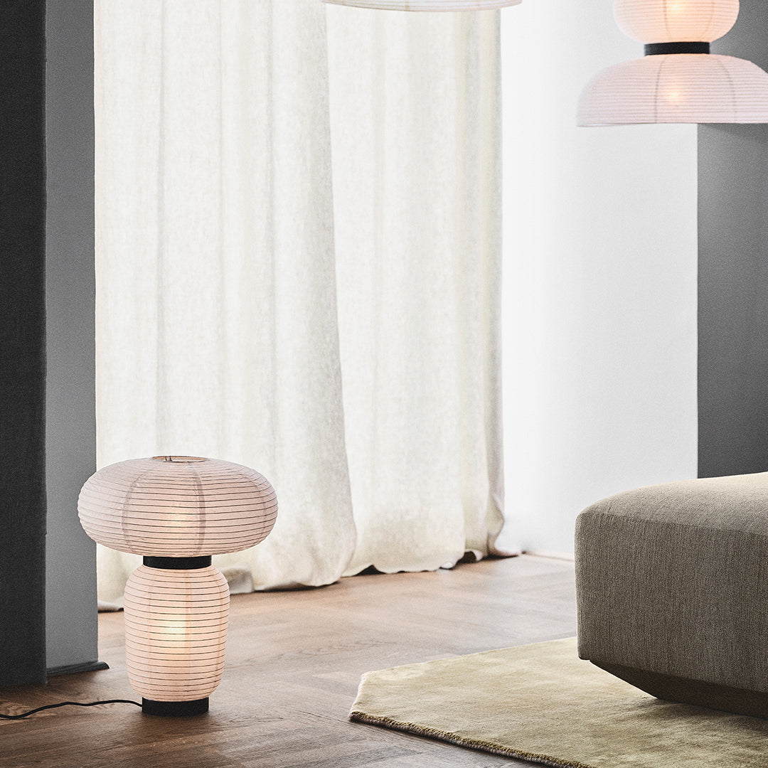 Formakami JH18 Table Lamp - Modern Paper Shade Design for Living Room, Bedroom & Office Decor | Ambient Lighting for Home & Workspace