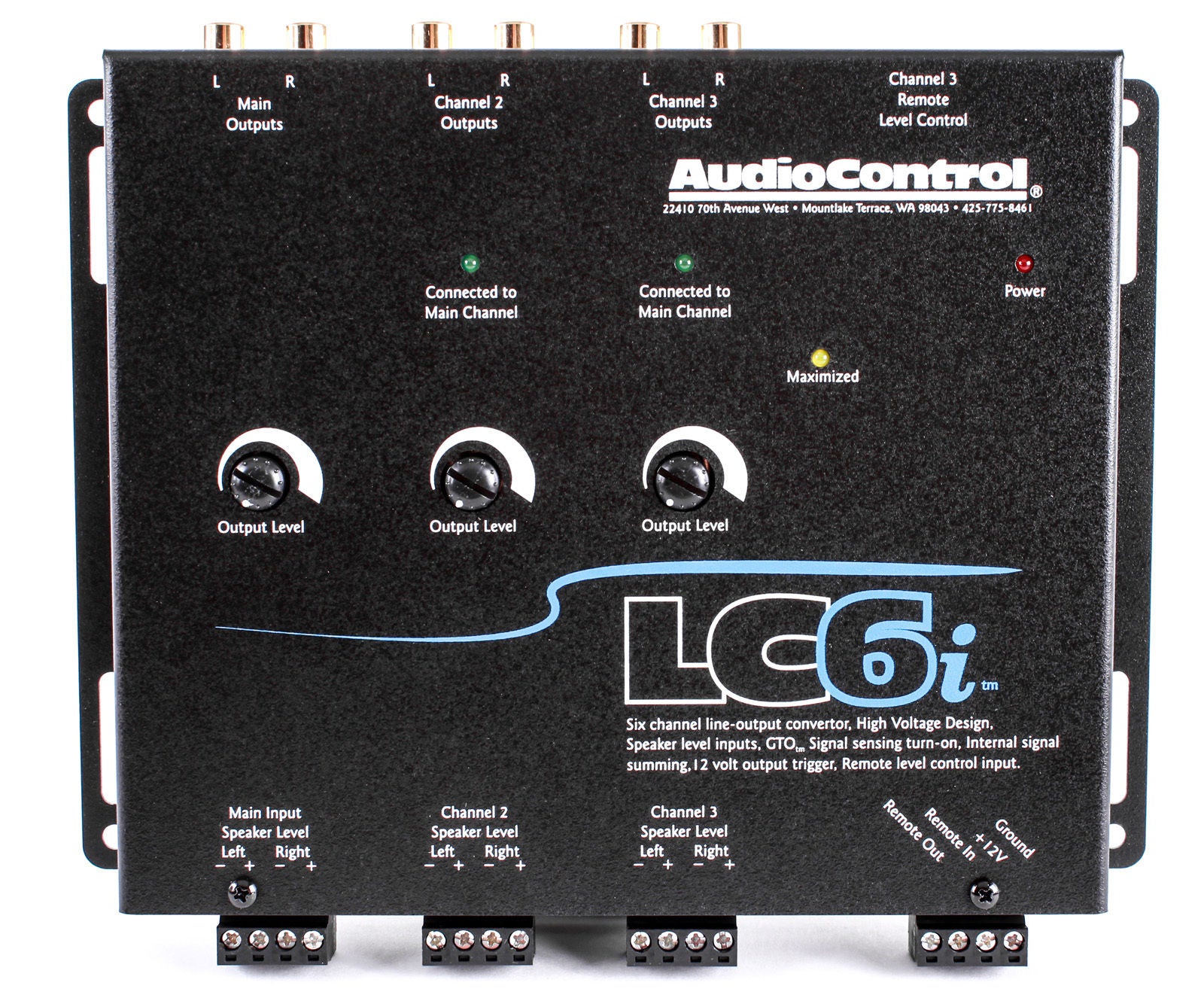 AudioControl LC6i 6-Channel Line Output Converter for Car Audio Systems - High-Quality Signal Processor for Amplifiers & Subwoofers | Perfect for Upgrading Factory Car Stereos & Enhancing Bass Response