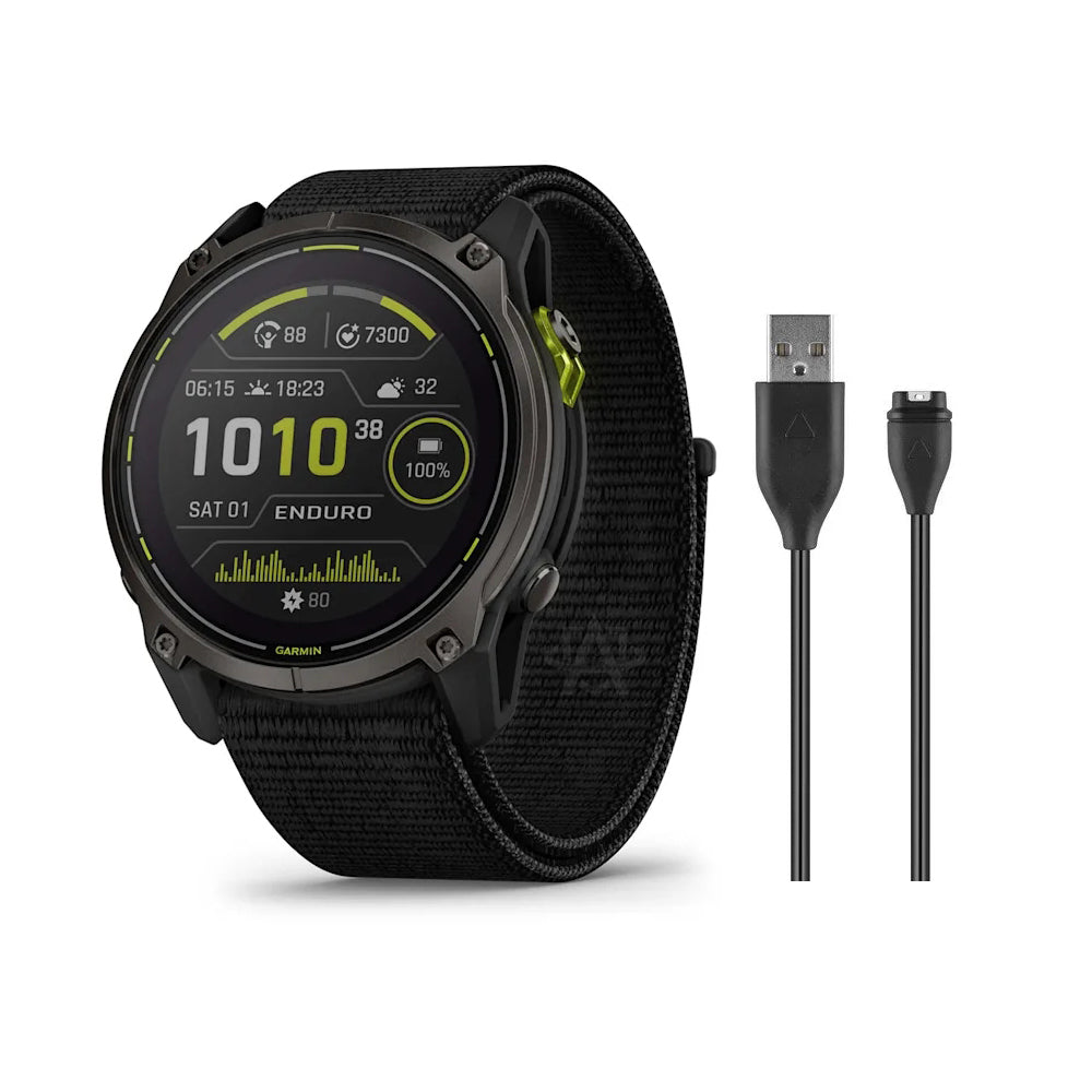 Garmin Enduro 3 GPS Smartwatch - Ultra Performance with 320 Hour Battery Life | Perfect for Ultra Marathons, Hiking & Outdoor Adventures