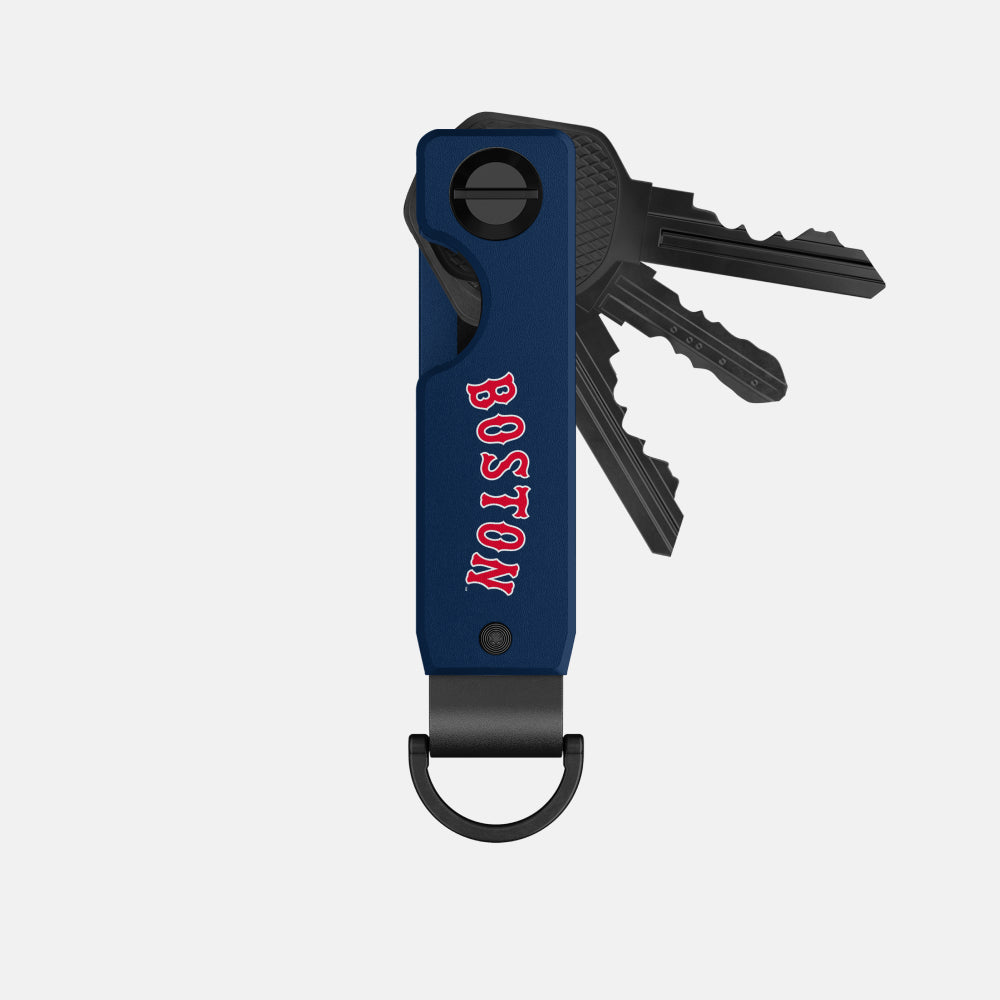 Ridge KeyCase - Premium Boston Red Sox Key Holder for Men & Women | Durable Metal Keychain with Secure Locking Mechanism | Perfect for Home, Office, and Travel Accessories