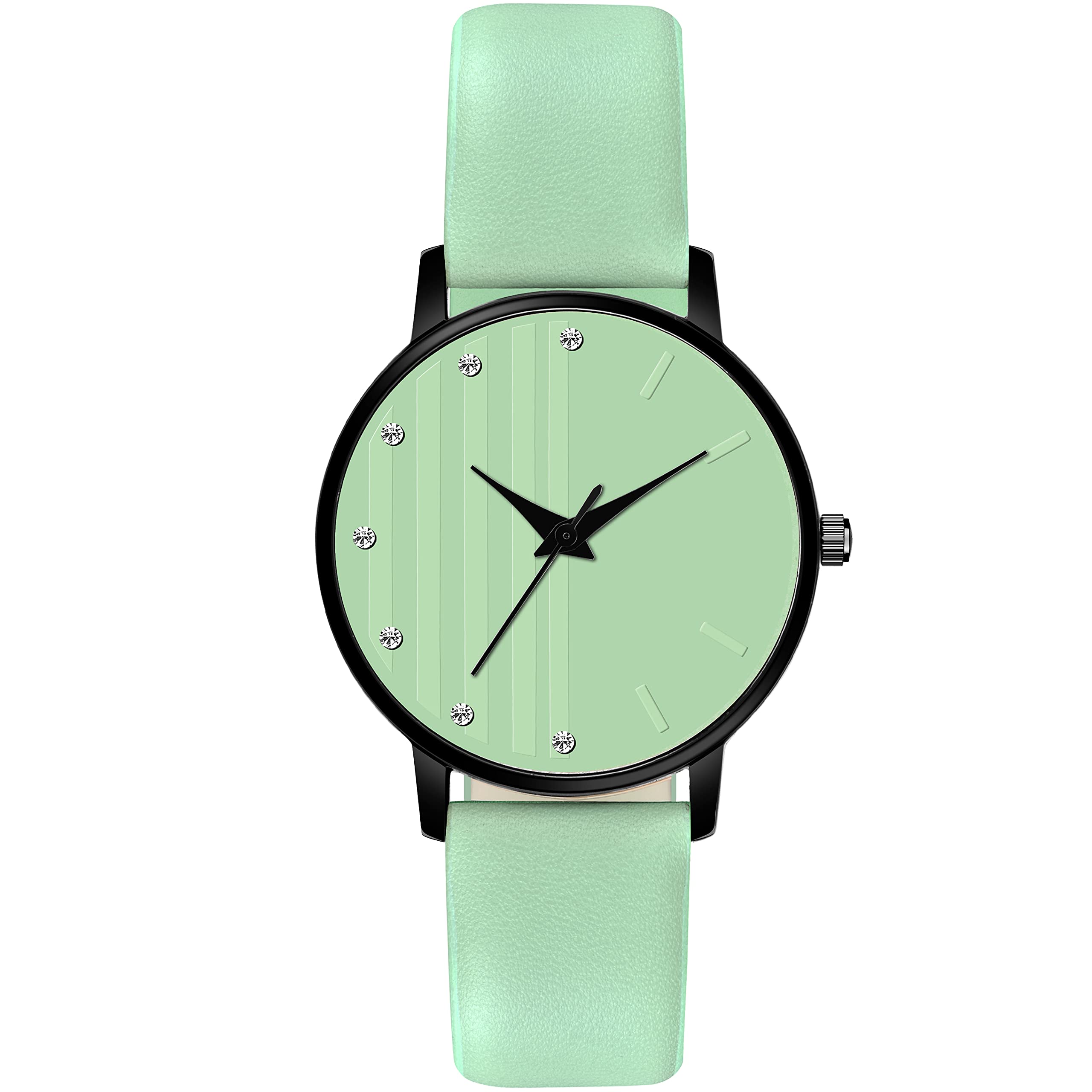Stylish Analog Women's Watch with Leather Strap - Elegant Zabby Allen Timepiece for Casual & Office Wear