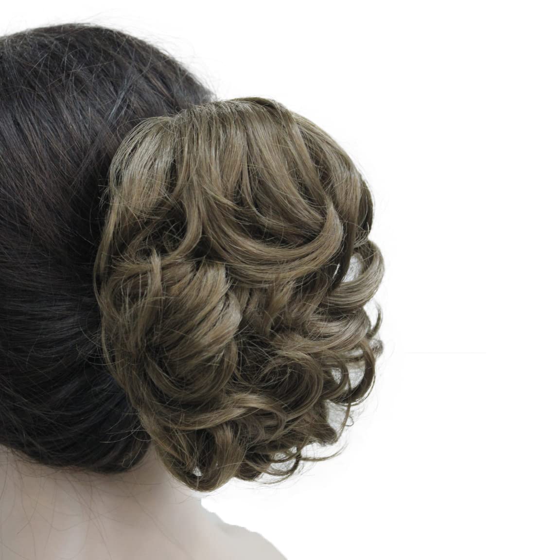 Wiginway Clip-in Ponytail Hair Extensions for Women - Curly Wavy Human Hair Piece in Light Reddish Golden Brown | Perfect for Parties, Weddings & Daily Styling