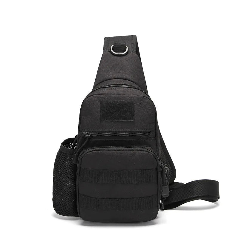 Portable Hiking & Travel Sling Shoulder Bag - MOLLE Chest Pack for Men - Outdoor Sports Bottle Pouch - Camping Hunting Fishing Backpack - Perfect for Hiking, Travel & Outdoor Adventures