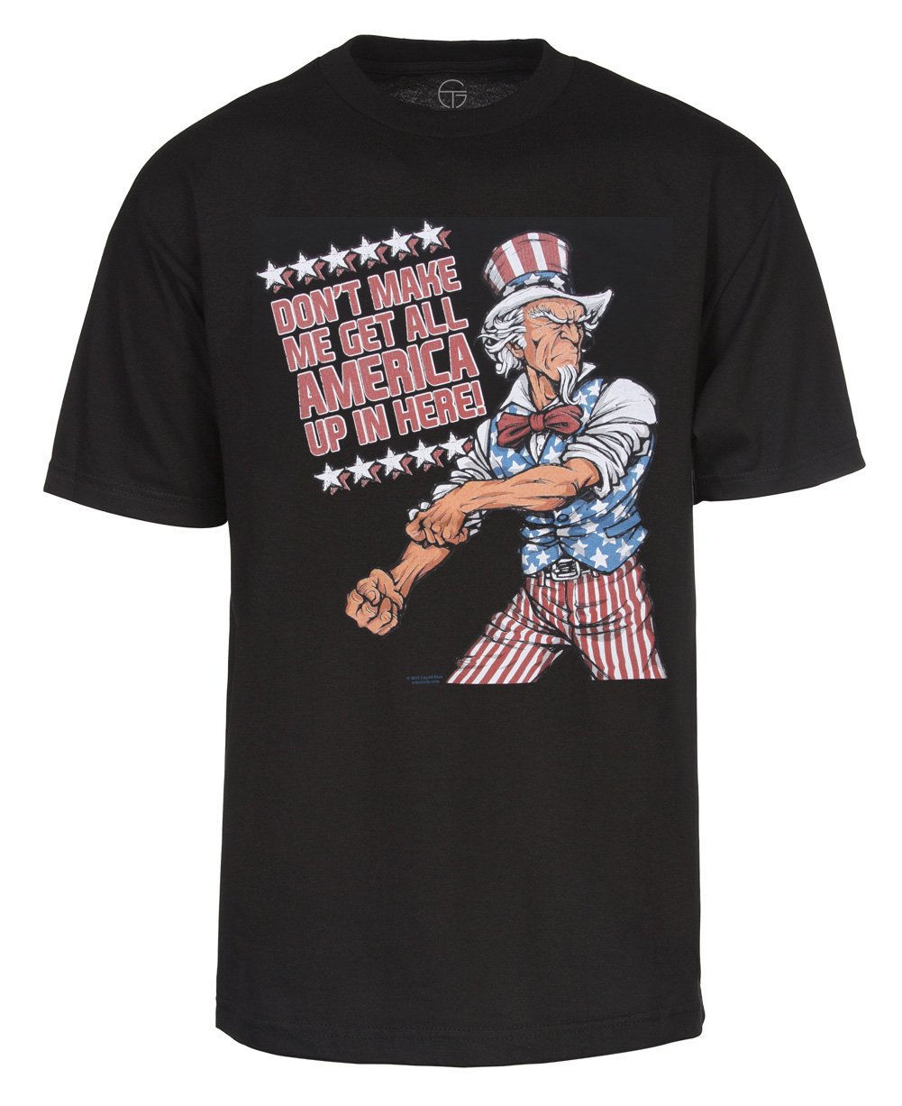 Men's All America Short-Sleeve T-Shirt | Comfortable Cotton Crewneck Tee for Casual Wear & Everyday Outfits | Perfect for Summer, Gym, and Weekend Activities