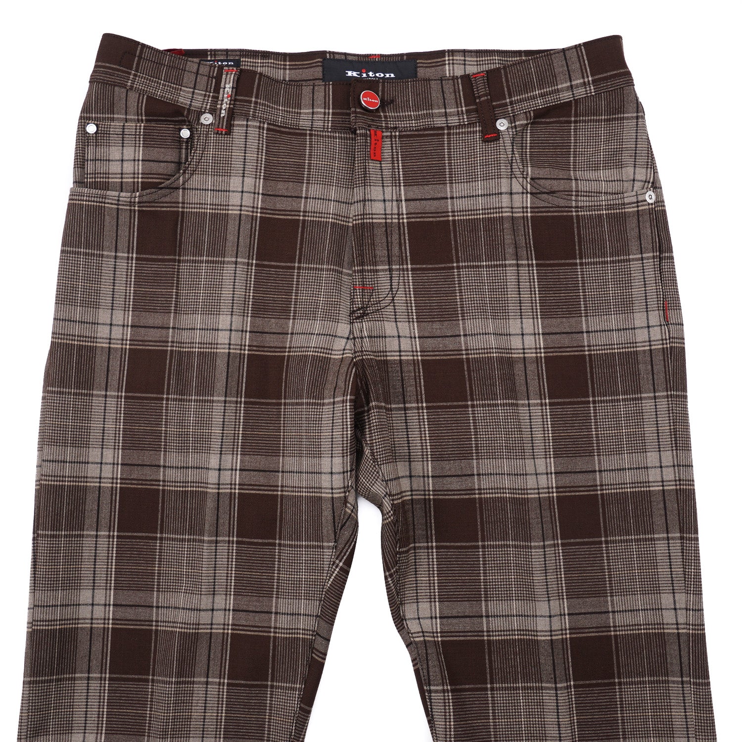 Kiton Slim Fit Five Pocket Wool Pants for Men - Premium Tailored Dress Pants for Business, Office & Formal Occasions