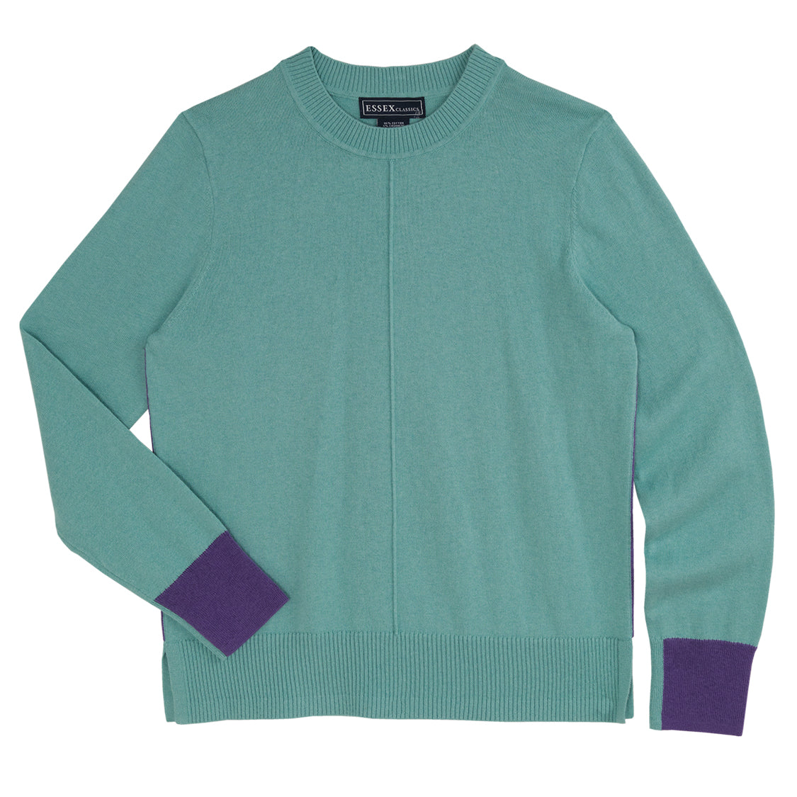 Essex Luca Crewneck Sweater for Men - Soft Cotton Knit Pullover Sweatshirt - Casual Winter Warm Comfortable Top for Office, Travel & Outdoor Activities