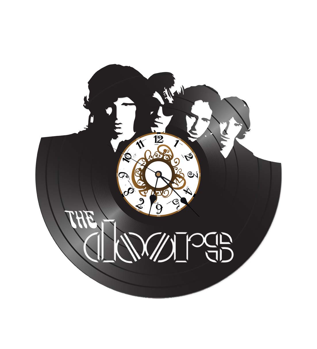 The Doors Inspired Vinyl Record Wall Clock – Unique Retro Music Decor for Living Room, Bedroom & Office