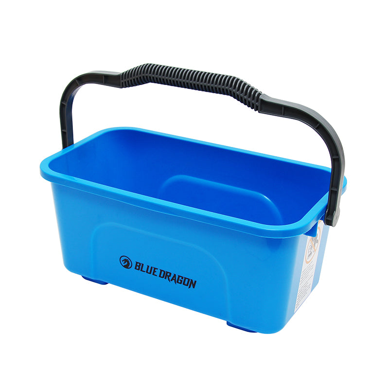 Blue Dragon Bucket - 3 Gallon (11 Liter) Heavy Duty Plastic Pail with Handle - Perfect for Storage, Cleaning, Gardening, and DIY Projects