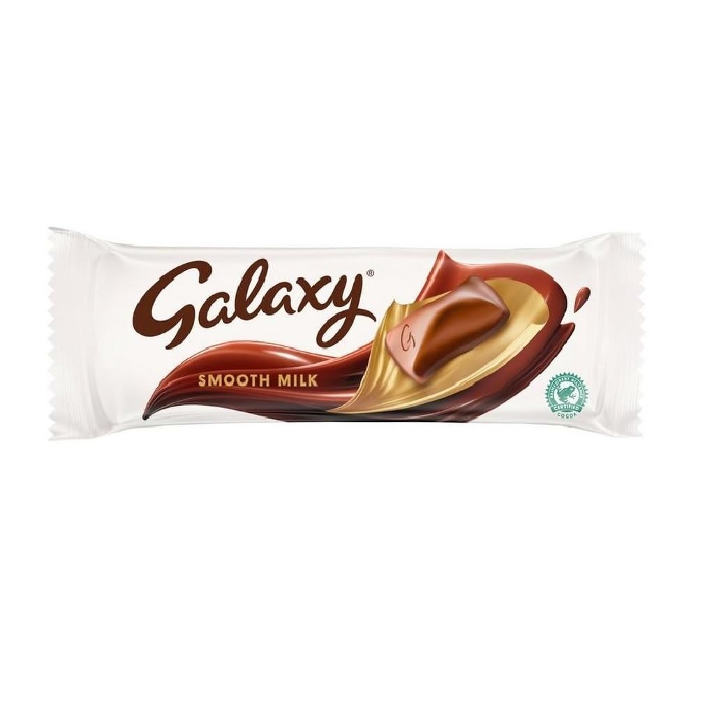Galaxy Milk Chocolate Bars - 3 Pack (42g Each) - Rich & Creamy Belgian Chocolate - Perfect for Gifts, Snacking & Desserts