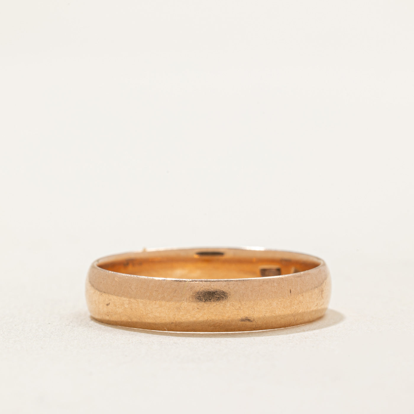 1966 Tbilisi 14k Rose Gold Wedding Band Ring - 4.95mm Wide Size 10.75 - Perfect for Anniversary, Engagement & Romantic Occasions
