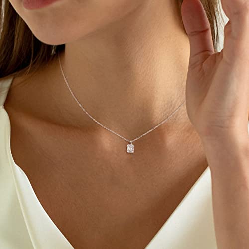 cz pendant silver