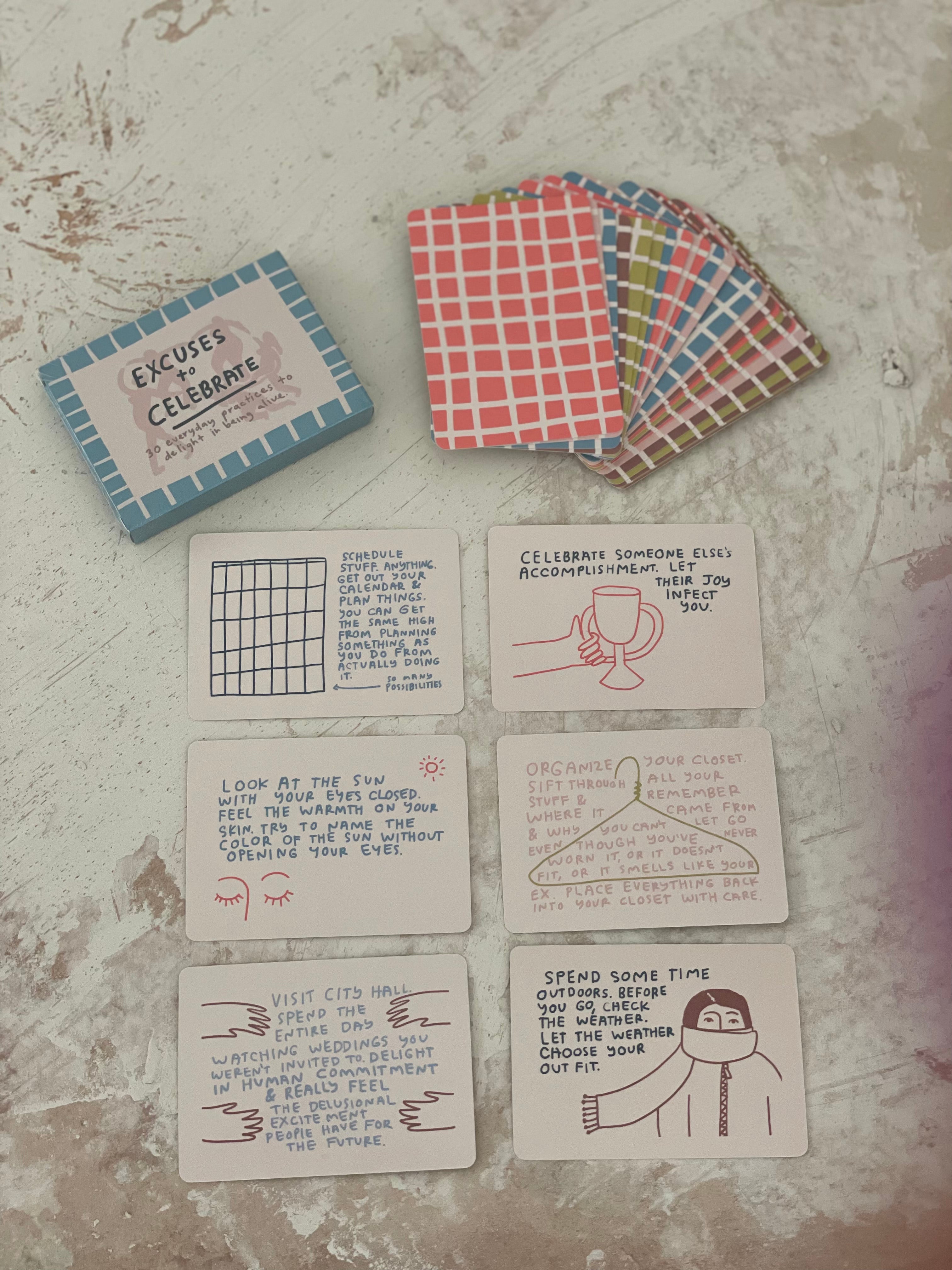 Funny Excuses to Celebrate Deck - 50 Creative Celebration Cards for Parties, Gifts & Special Occasions - Perfect for Birthdays, Anniversaries & Office Events