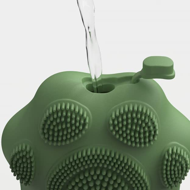 Loftystore - Silicone Facial Ice Massager for Face, Eyes & Neck - Reduces Puffiness, Soothes Skin, Improves Circulation - Skincare Tool for Morning Routine, Spa Days & Post-Workout Recovery (Green)