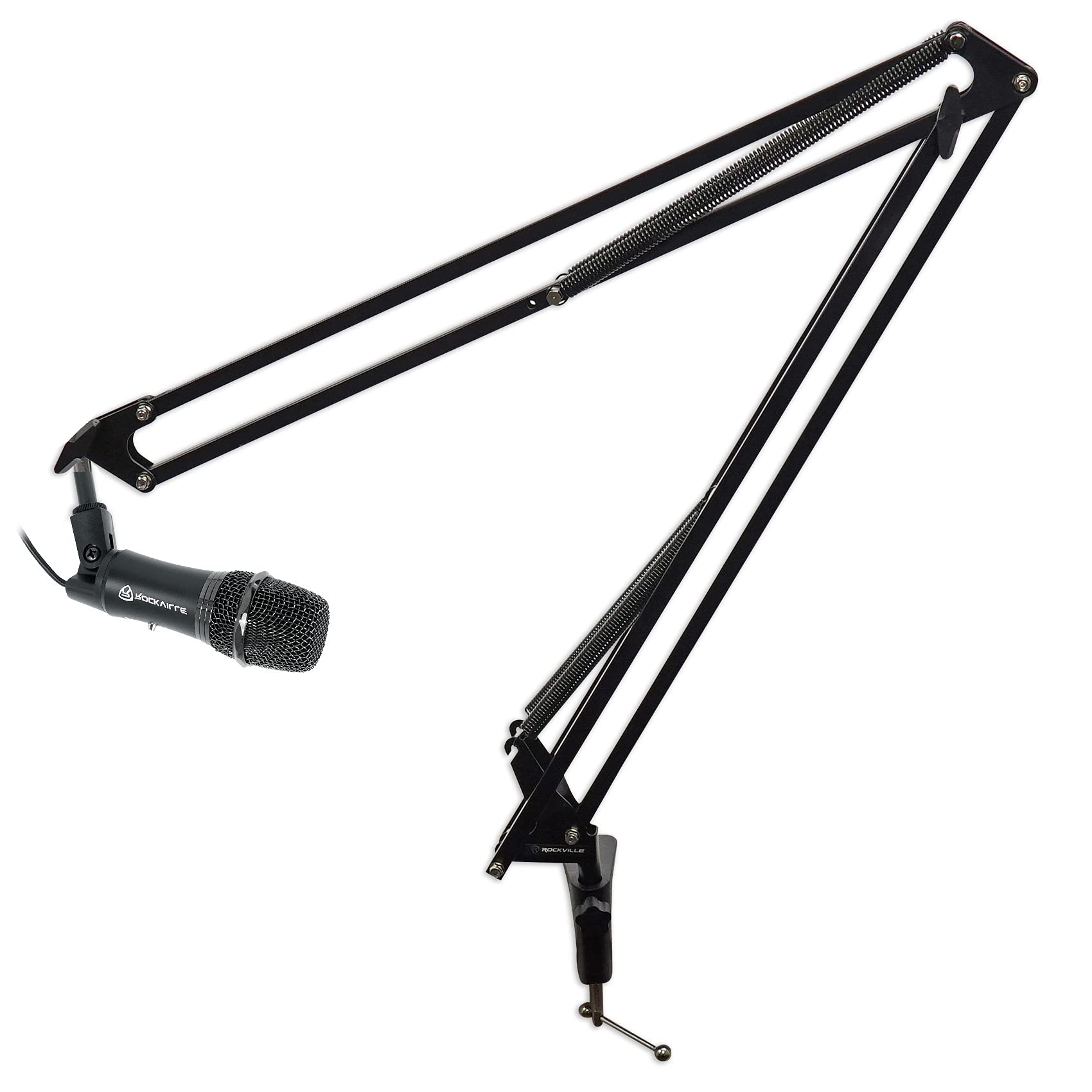 Rockville Z-Stream USB Condenser Microphone for Podcasting, Streaming & YouTube + DMS40 40