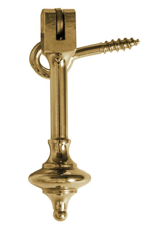 Næsman No. 1332 Brass Window Lock with Short Loop - Secure Home & Office Windows - Durable Hardware for Enhanced Safety