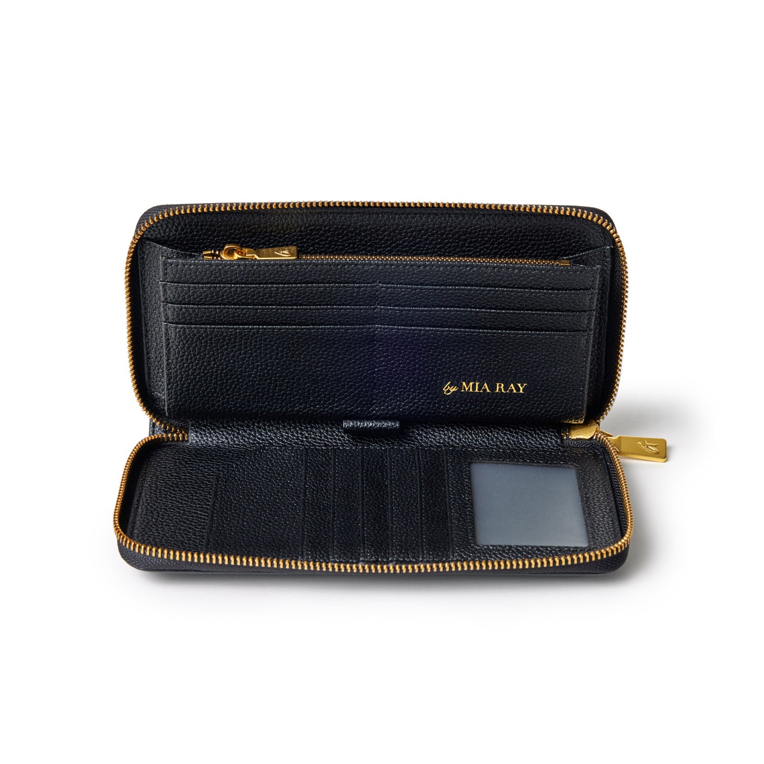 JUMBO PEBBLE WALLET - Large Capacity RFID Blocking Leather Wallet for Men & Women | Perfect for Travel, Business & Everyday Use (Black)