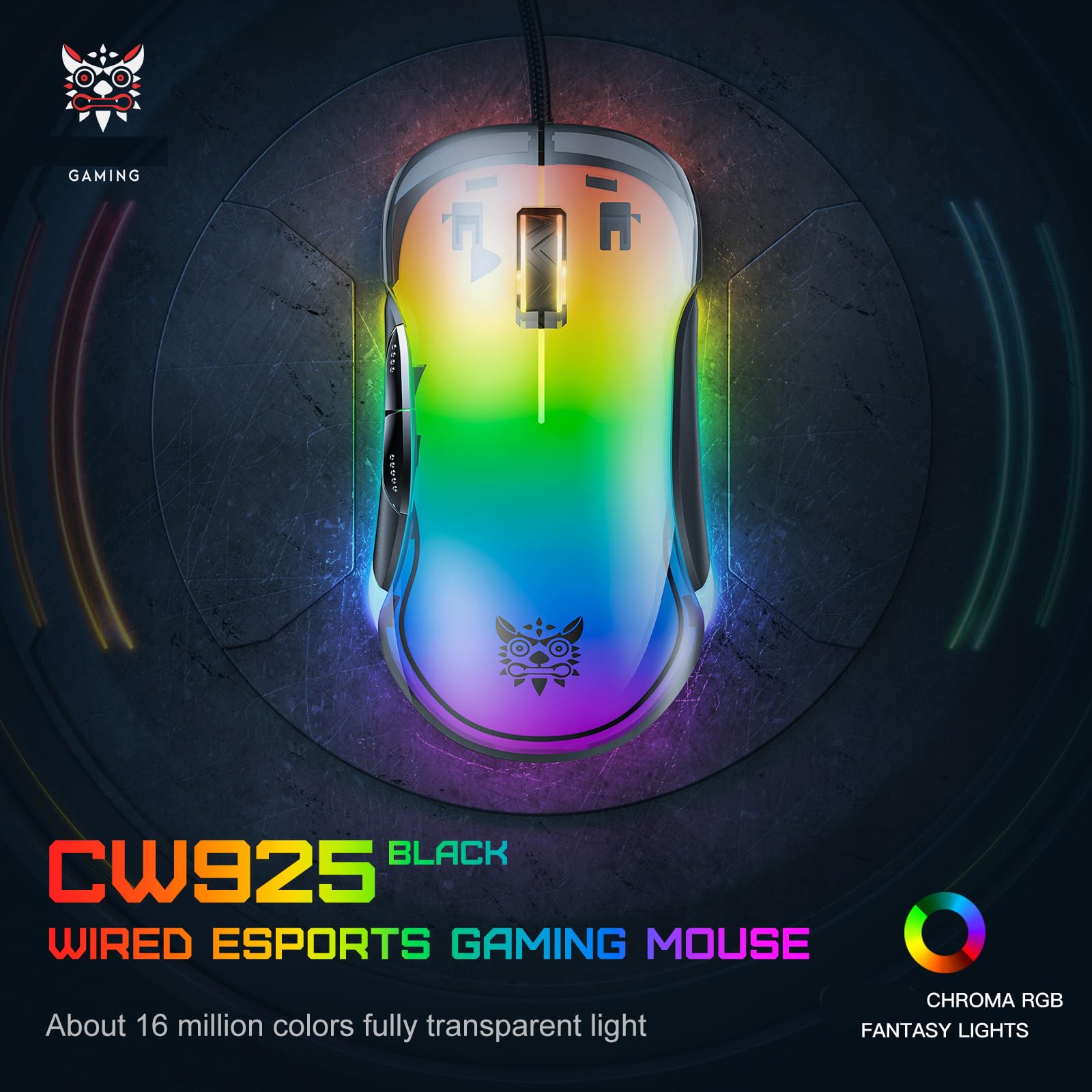 Wireless Bluetooth Cat Ear Headphones with RGB Lights & Wired Gaming Mouse Combo - Perfect for Gaming, Streaming, and Cosplay