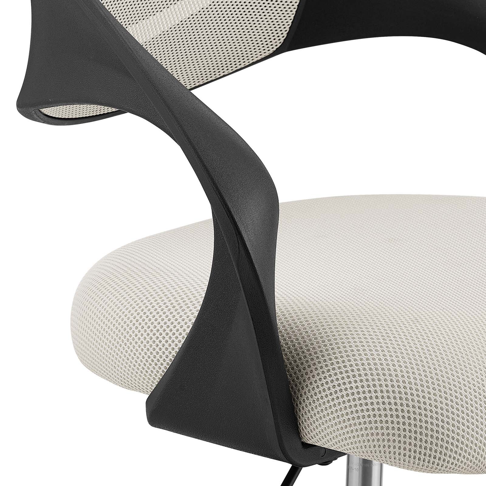 Modway Thrive Adjustable Drafting Chair - Ergonomic Tall Office Chair for Standing Desks, Gray - Perfect for Architects, Artists & Home Office Workspaces